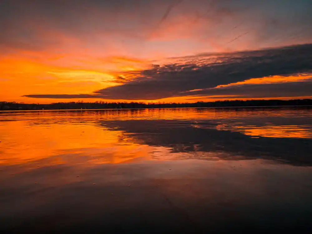 Sunset at Quiet Waters Park