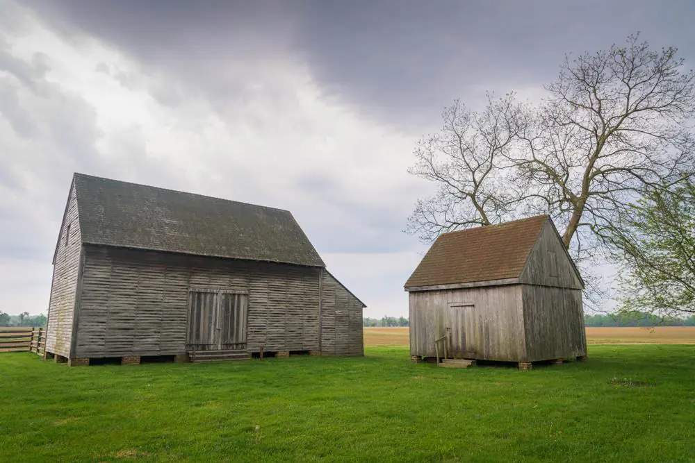 Slave Quarters At John Dickinson Plantation