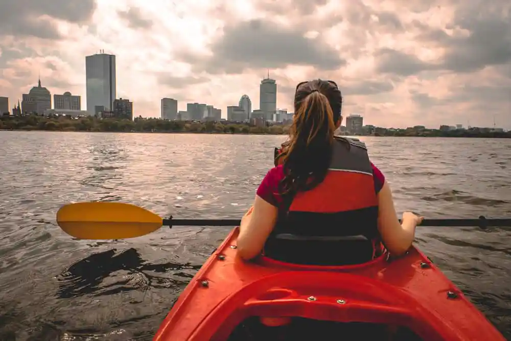 Kayaking on Charles River
