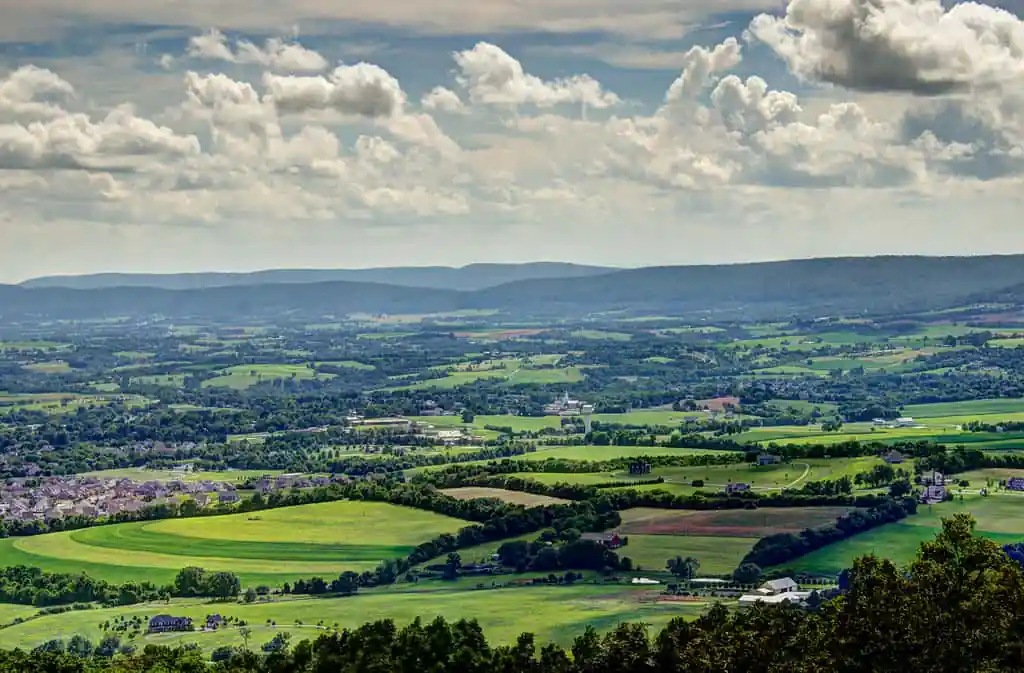 View of Middletown from Gambrill State Park