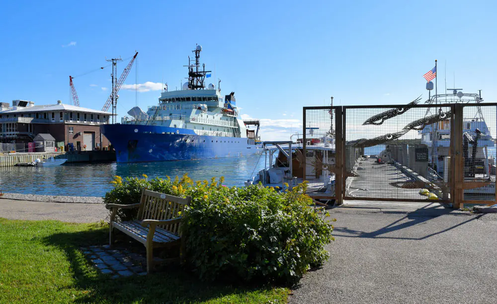 Research Vessel at the Woods Hole Oceanographic Institution