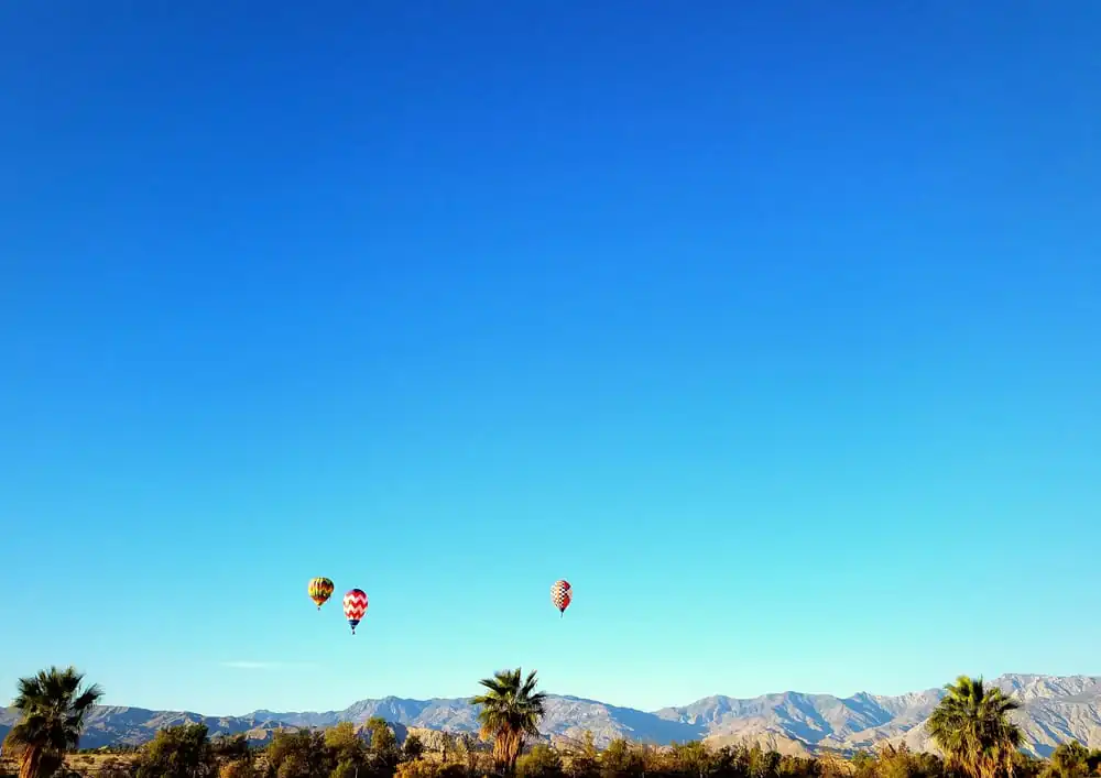 Hot Air Balloons over the Coachella Valley