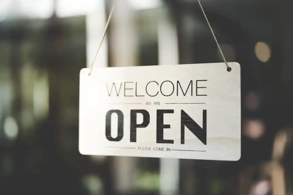 Welcome Open Sign