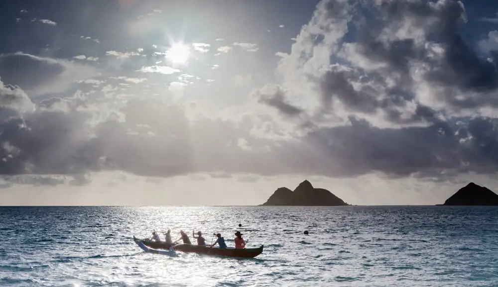 Canoeing in Lanikai Beach