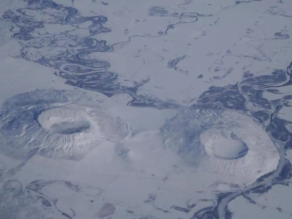 Snow Covered Menan Buttes