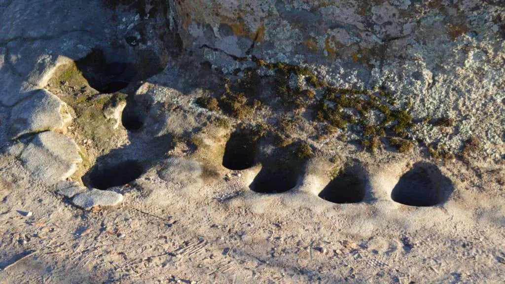 Grinding Holes At The Historic Site