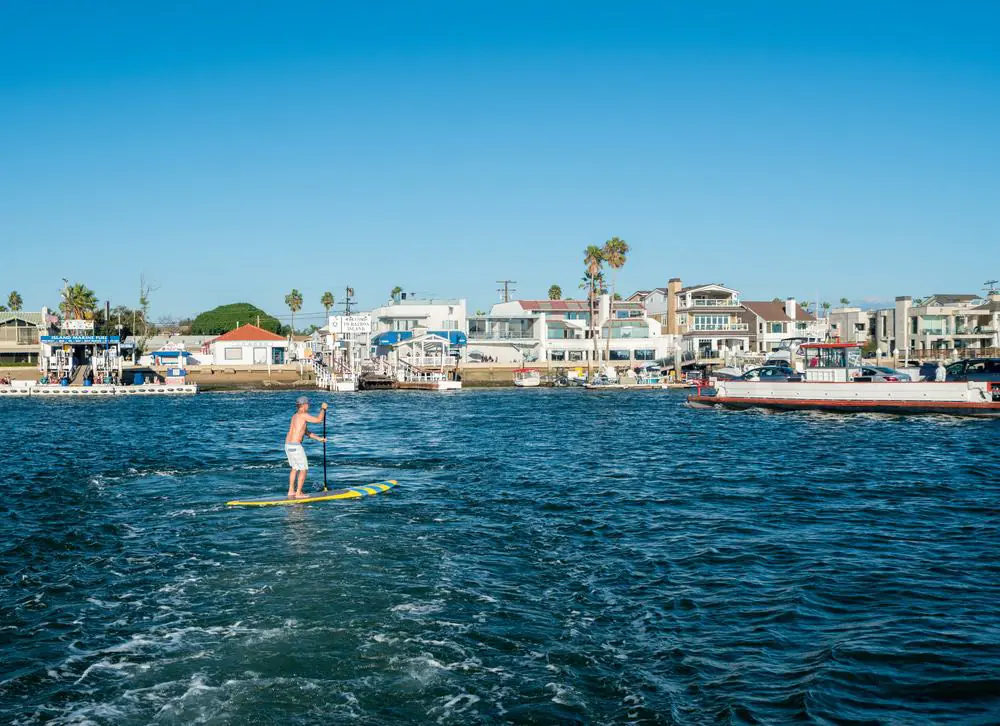 Paddleboarding In Newport Beach
